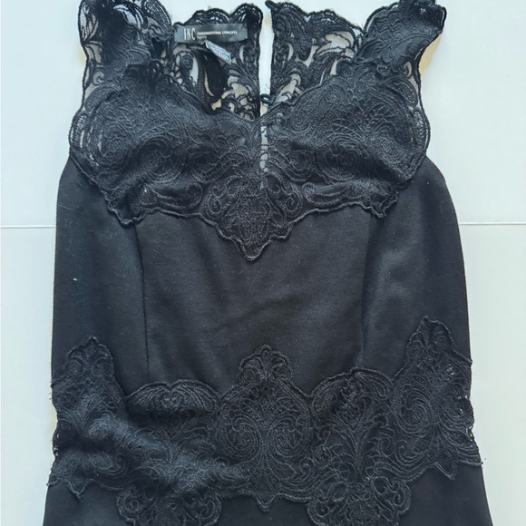 INC International Concepts Black Lace Dress - Picture 4 of 8